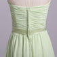 Simple Sweetheart Chiffon Prom Dress, Long Pleated Sleeveless Bridesmaid Dresses M1510