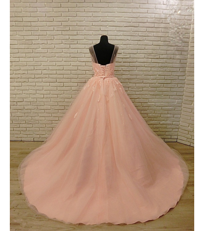 Blush Pink Evening Dress Beautiful Formal Occasion Dress M5383
